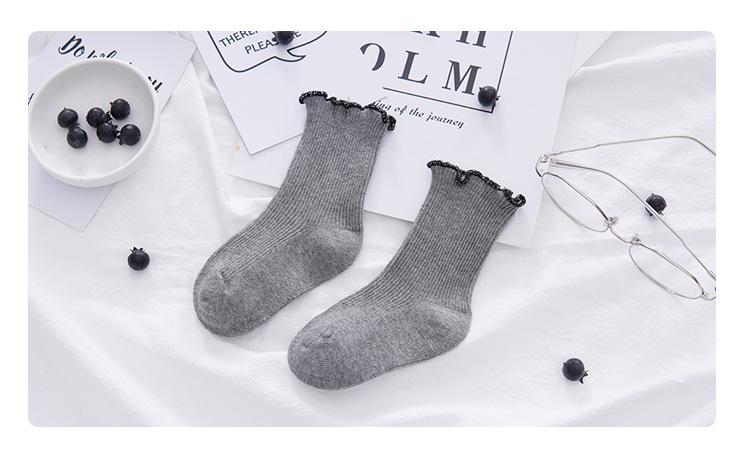 春季可爱宝宝公主👸花边 精梳棉宝宝淑女袜 宝宝保暖袜-M1805详情图7