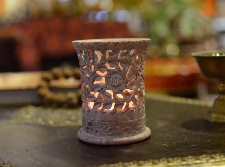 Soapstone tengwan cylindrical aroma diffuser Item Picture