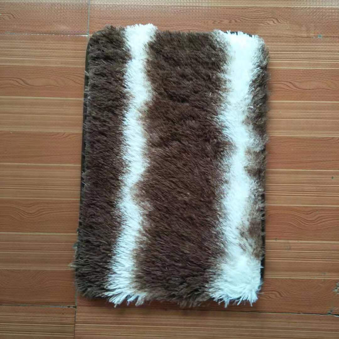 2023 New factory direct sales color strip long silk wool floor mat 40*60/50*80 Application Scenario