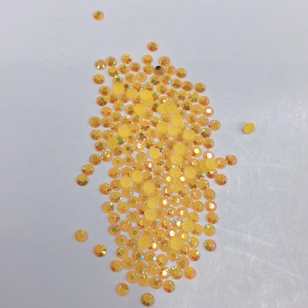 厂家直销树脂钻烫钻SS16浅黄树脂环保钻图