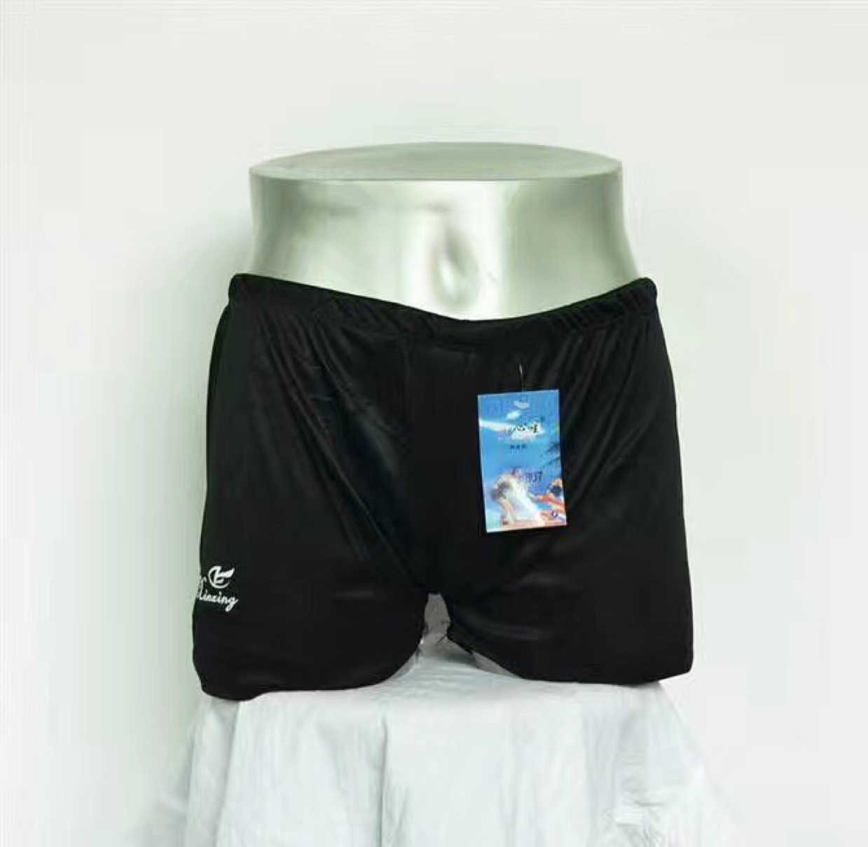 Polyester plain swimming trunks 807 for men thumbnail