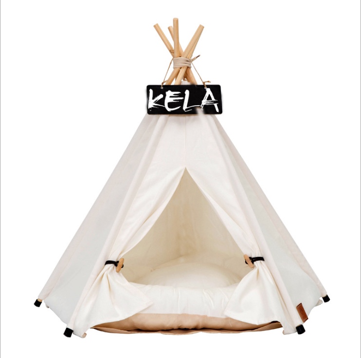 Pet tents, cat beds, dog beds, all-cotton canvas indoor, detachable and washable in summer, fresh and clean sleeping pads, Internet celebrity bestsellers details Picture