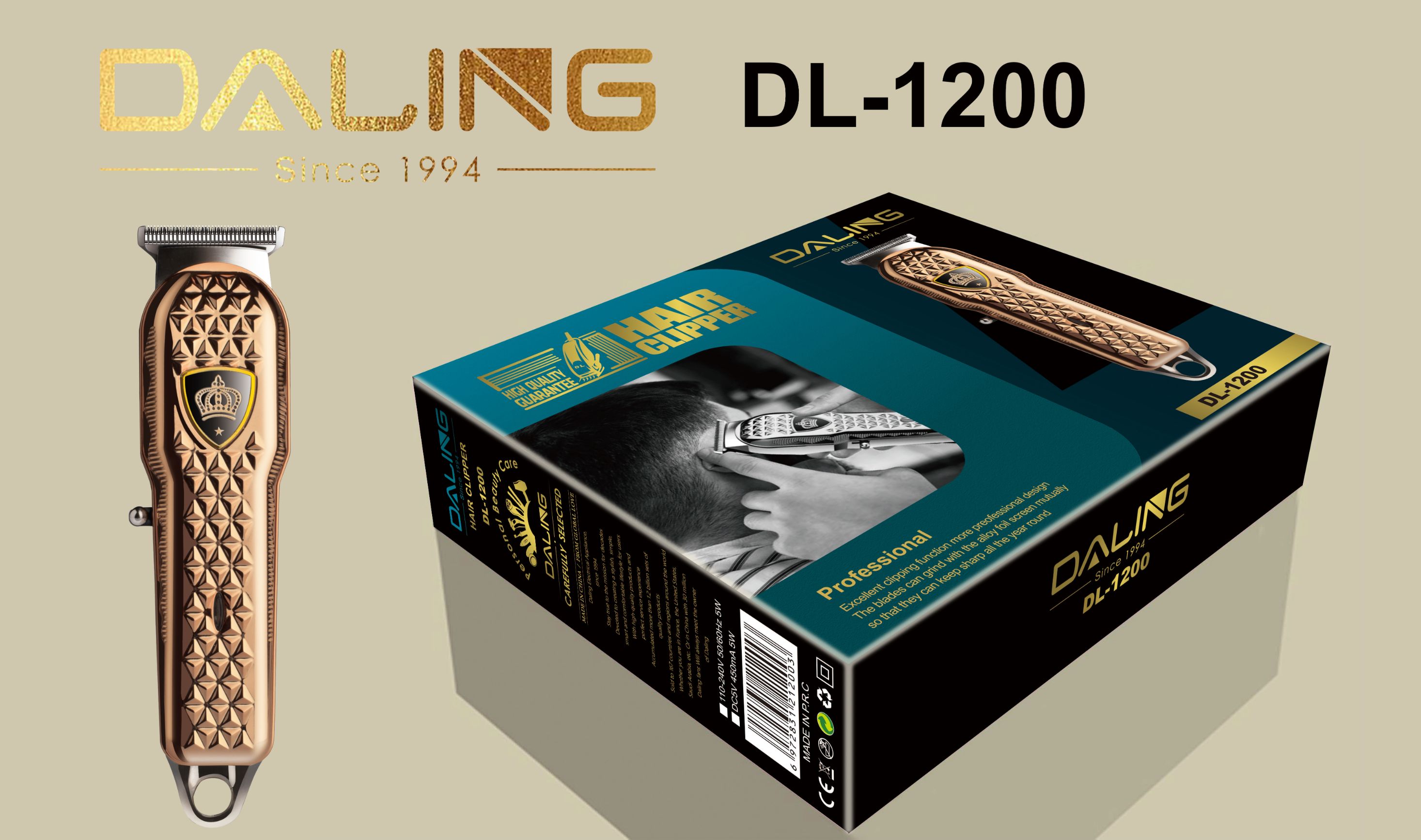 Daring DL-1200 professional charging professional haircut reasoning generator high-power electric scissors wholesale cross-border