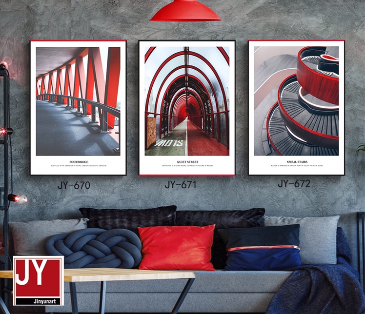 Home club hotel hanging pictures