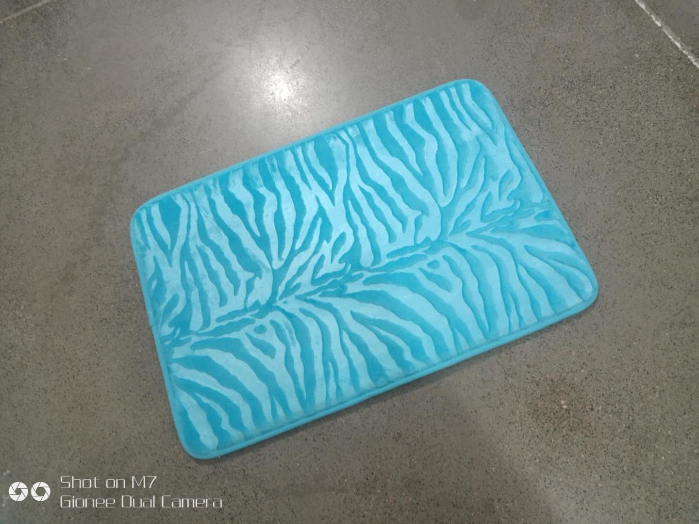 Plain Leopard Print Embossed Bathroom Mat