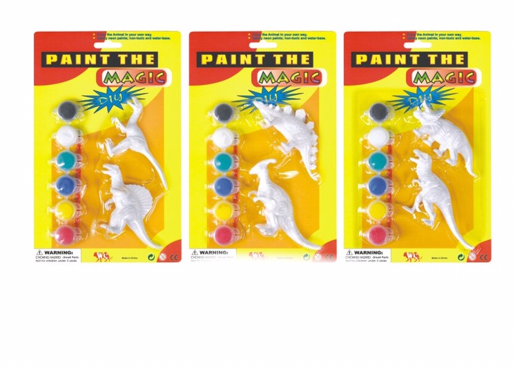 Children painted Dinosaur Children painted dinosaur toys