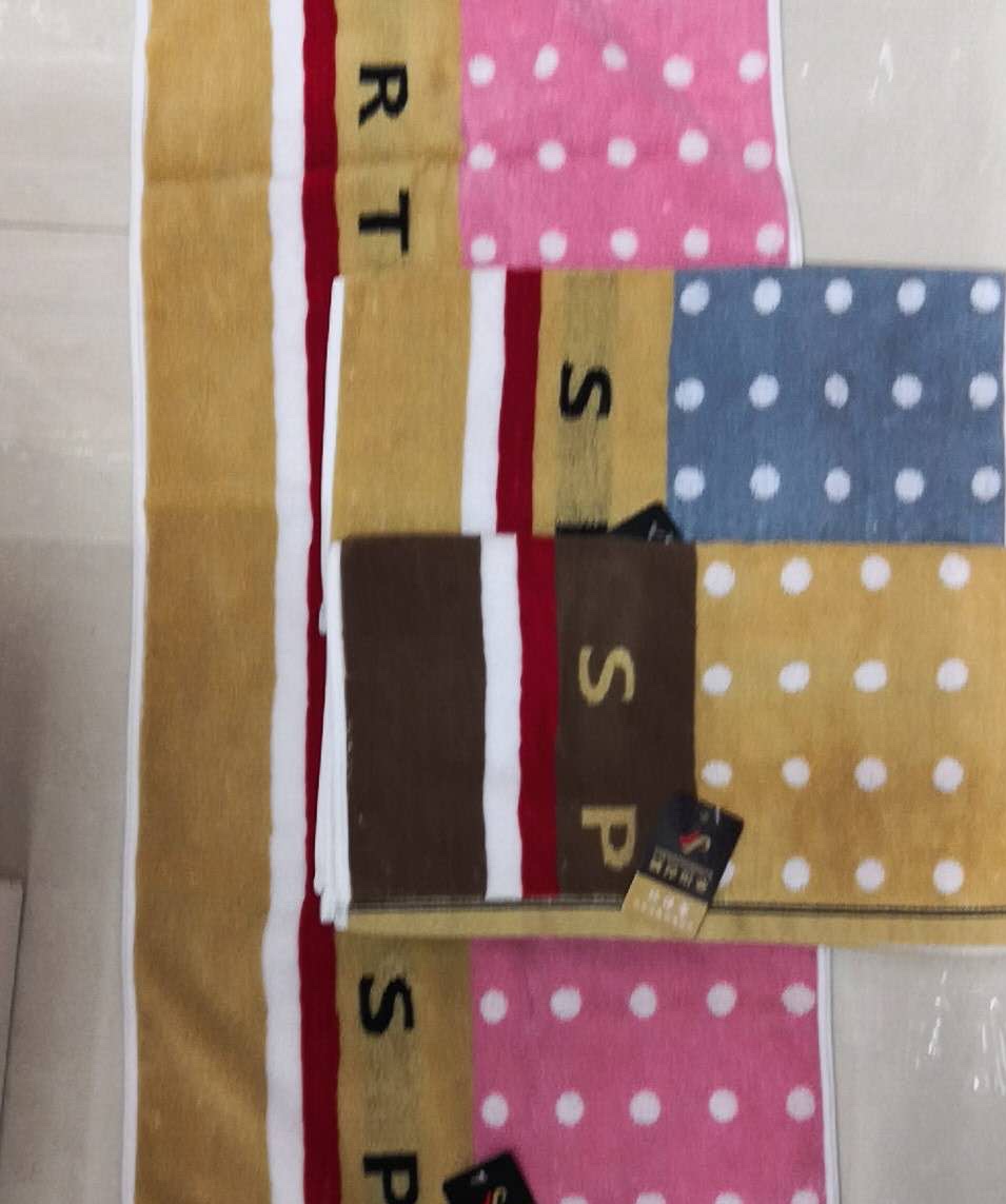 运动波点毛巾