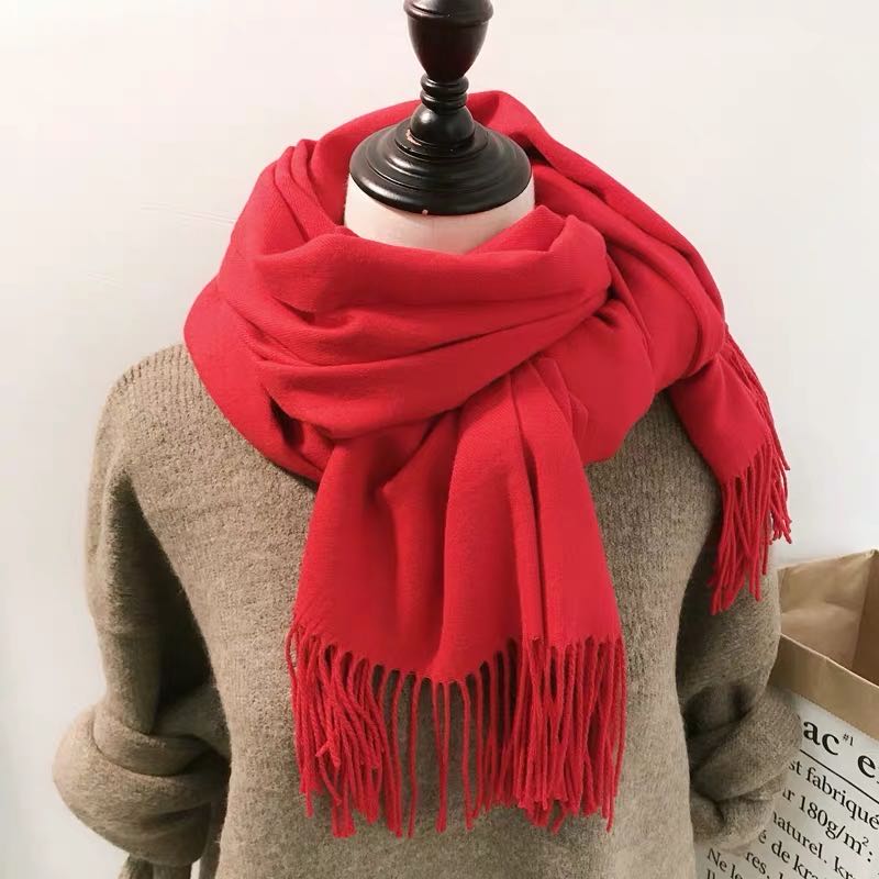 Ladies shawl autumn winter Korean version of coat versatile casual hot style scarf thumbnail