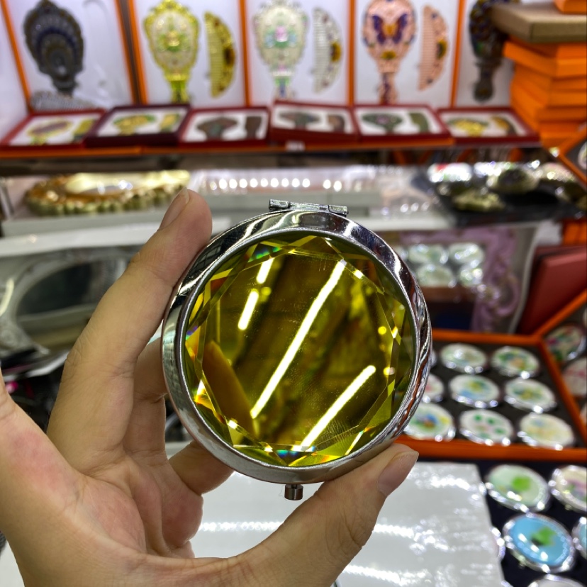 镜子/化妆镜/手工diy手柄镜子/流沙镜子/亚克力镜子产品图