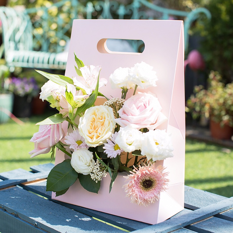 Pink folding hand box thumbnail