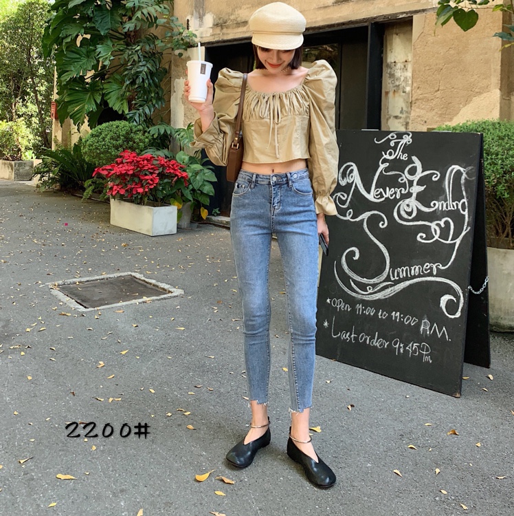 Komatsuna 2200 genuine 2020 autumn/Winter new Korean-style fashionable stretch jeans