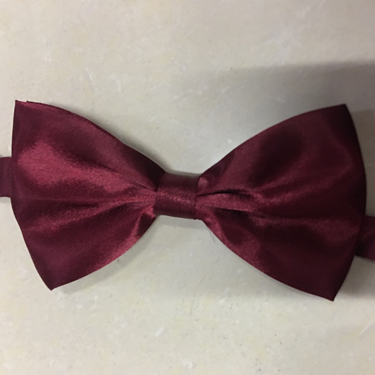 Imitation silk bow tie
