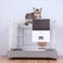 新款宠物自动喂食器狗猫喂食机笼子悬挂定时定量自动喂猫器兔狗粮细节图