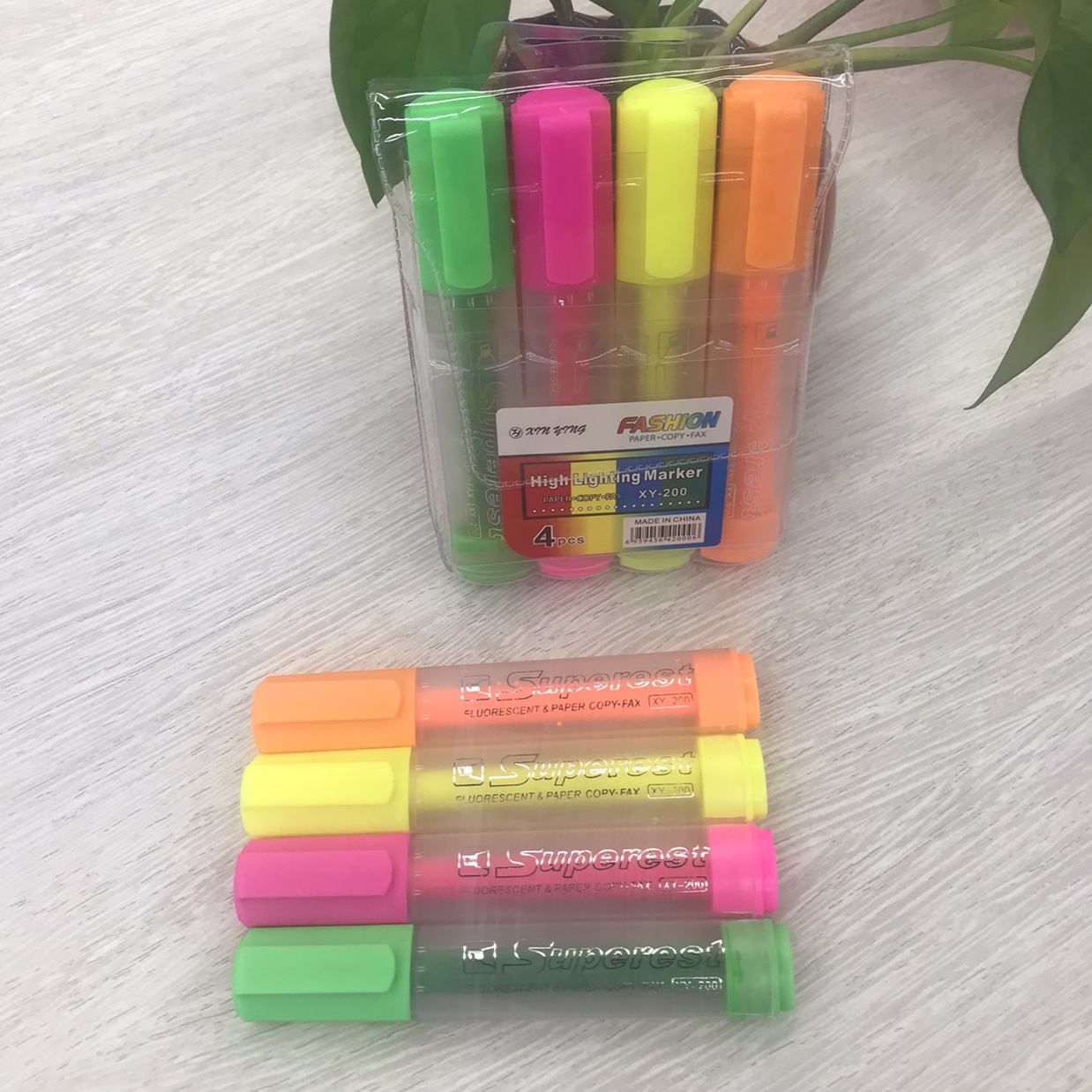 Highlighter 4 PVC bags xy-700