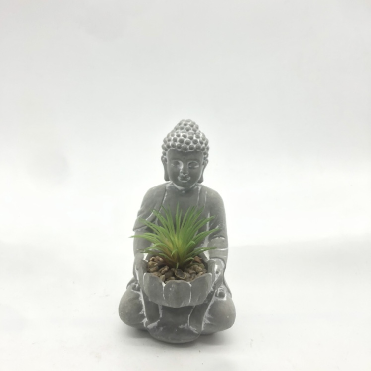 青砂石佛像摆件创意禅意工艺品鱼缸水族造景中式茶宠家居装饰图