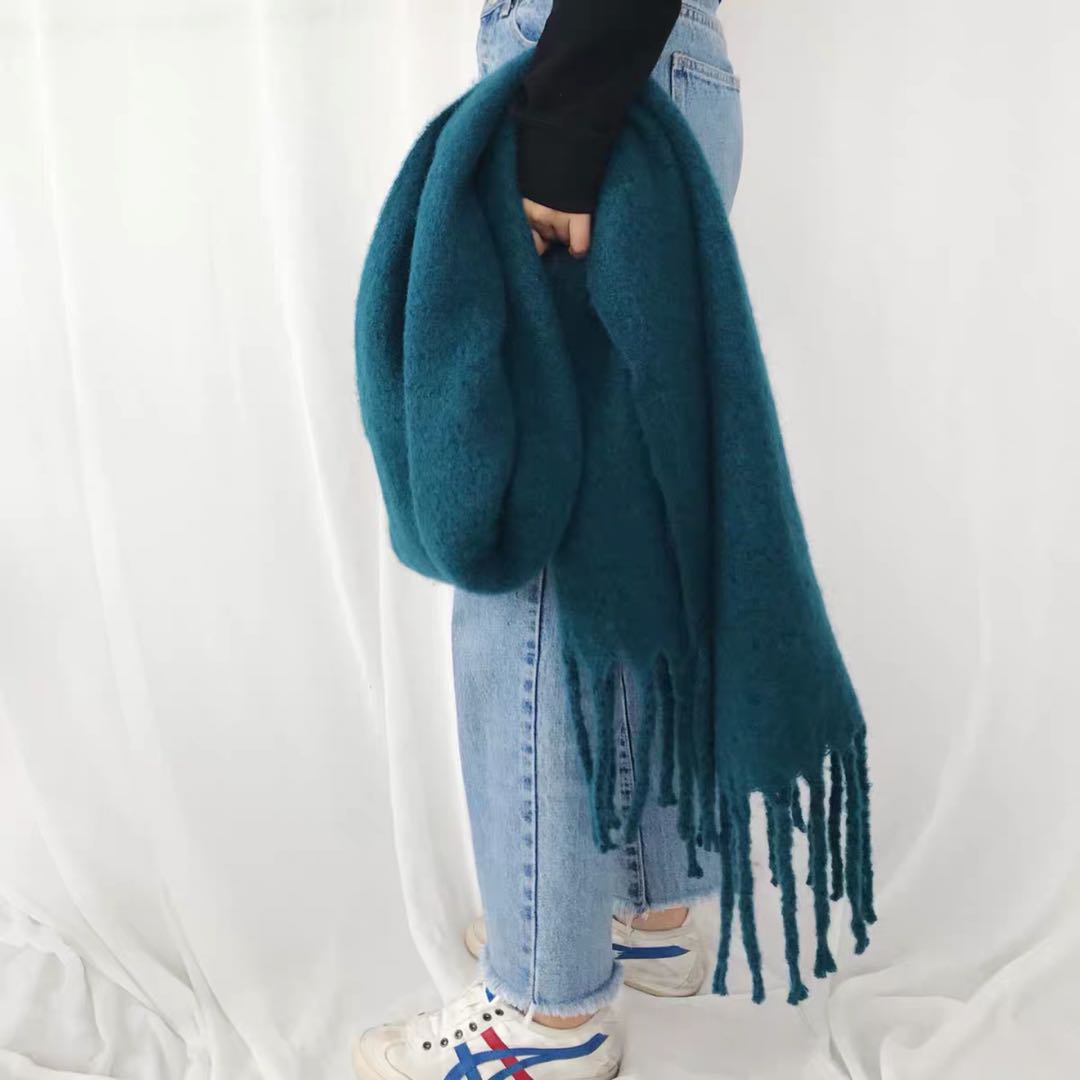 Long silk scarves with European and American styles