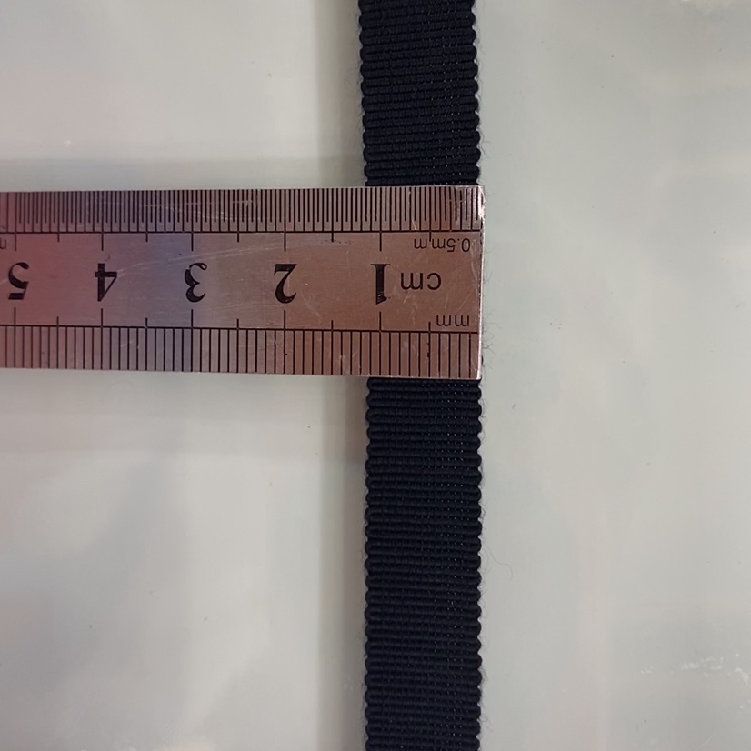 1 cm rayon black hat band thumbnail