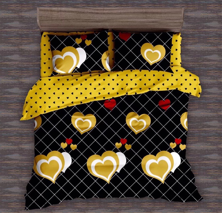 Black and white combination style, matte printed multi-piece set, no pilling and no color fading! Comfortable, breathable and soft! Four pieces of bedding, bed sheets and duvet covers undefined