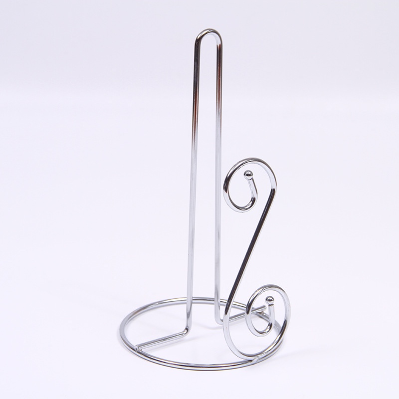 Metal Iron Tabletop Paper Towel Rack Restaurant Living Room Toilet Roll Paper Rack Multi-Functional Vertical Storage details Picture