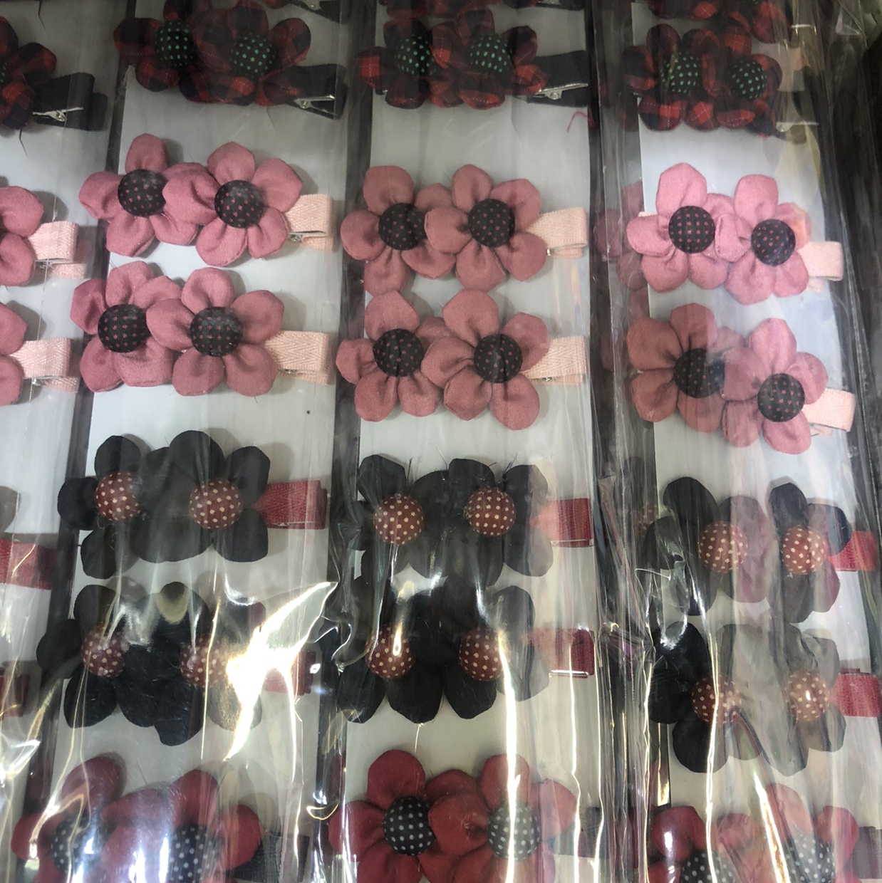 Korea Korean hairpin Children's fabric Korea Korean hairpin children's fabric double flower children's jewelry everything creative trend hair accessories cute princess gentle jewelry bow tie diamond 181 thumbnail