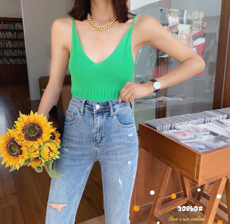 Komatsu Natsuki 20860 genuine 2020 Autumn/Winter new Korean-style fashionable stretch denim flared pants Item Picture