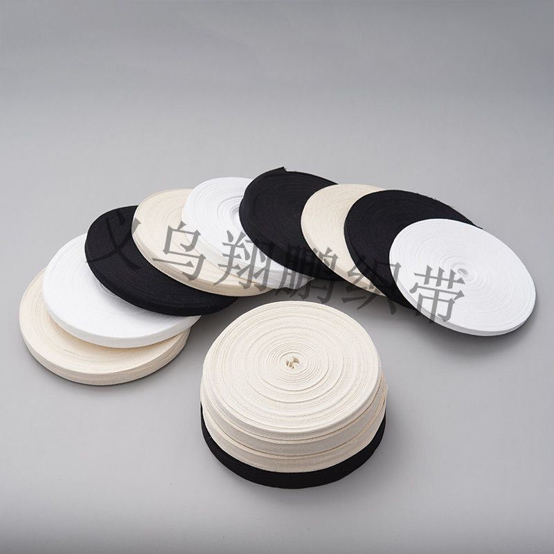 Cotton tape, trademark tape, white tape, bleach tape. Black belt spot thumbnail