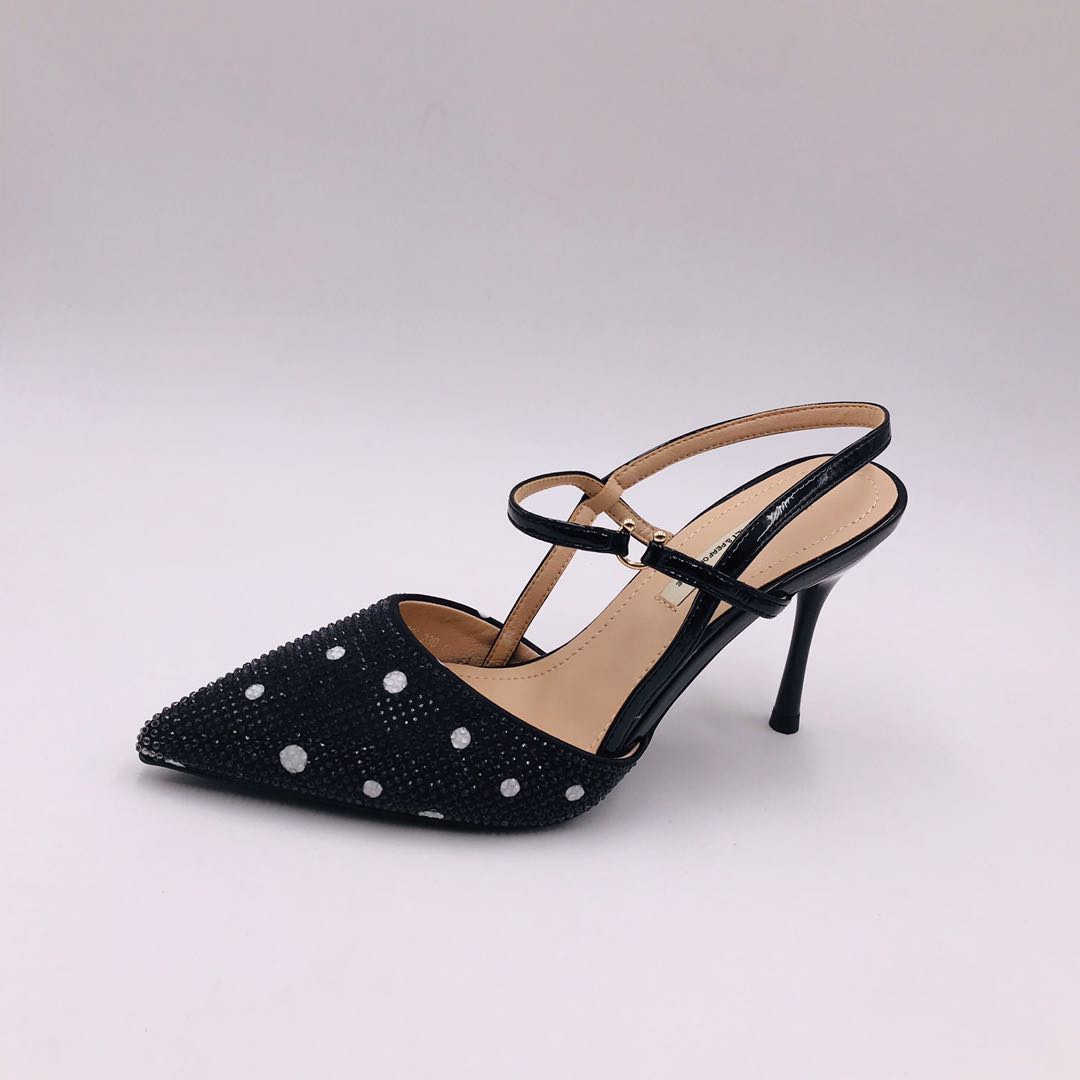 Victory Shoes Women's Sandine polka dot high-heeled sandals Specification image