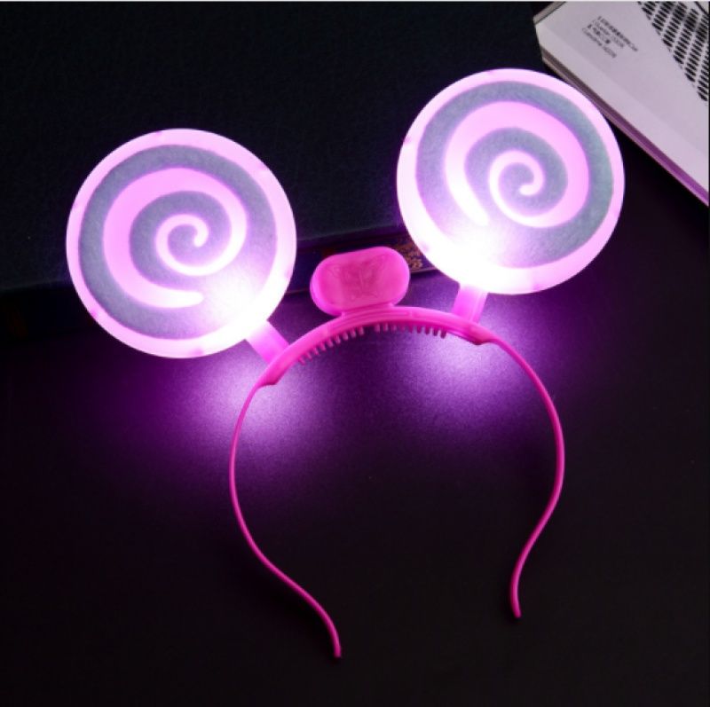 New children's luminous head hoop wholesale flash head buckle rabbit ear hairpin wechat business to push the hot selling goods stall thumbnail