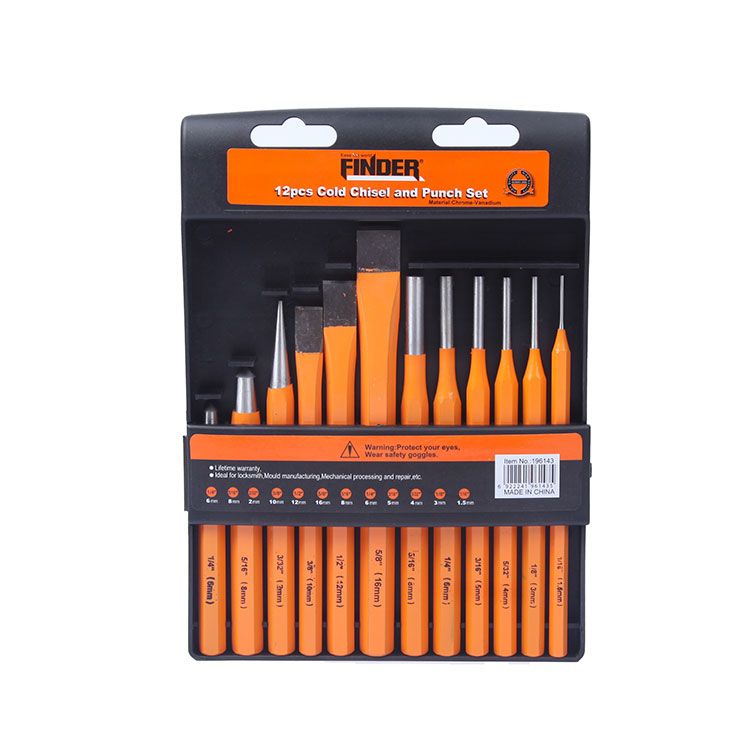 12PCS Cold Chisel And Punch Set