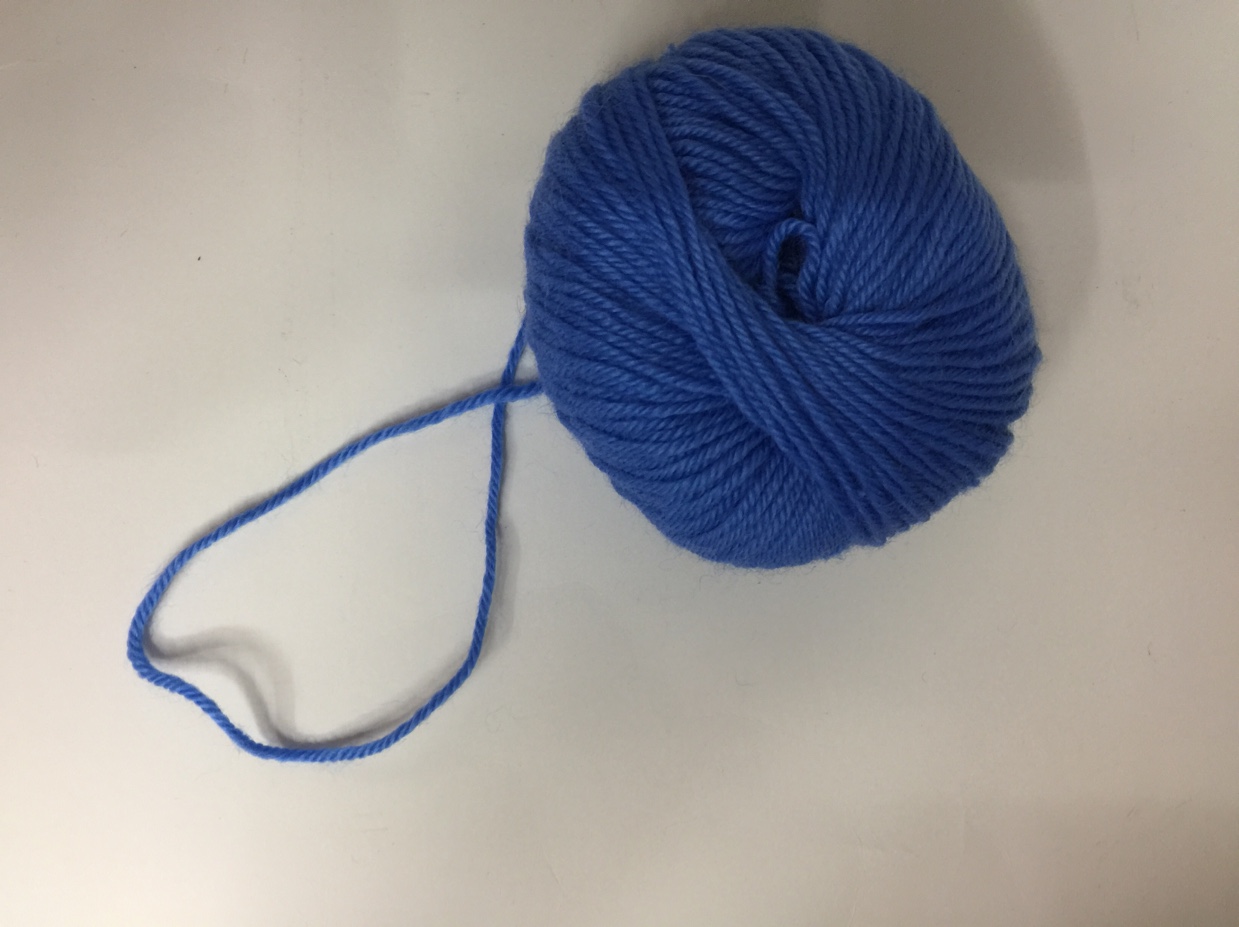 Blue wool thread details Picture