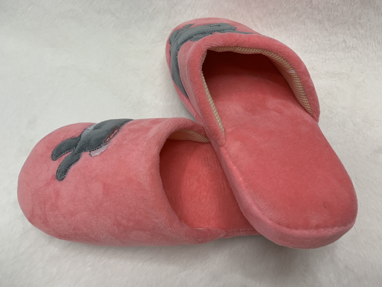 Cartoon left and right rabbit indoor home cotton slippers Item Picture
