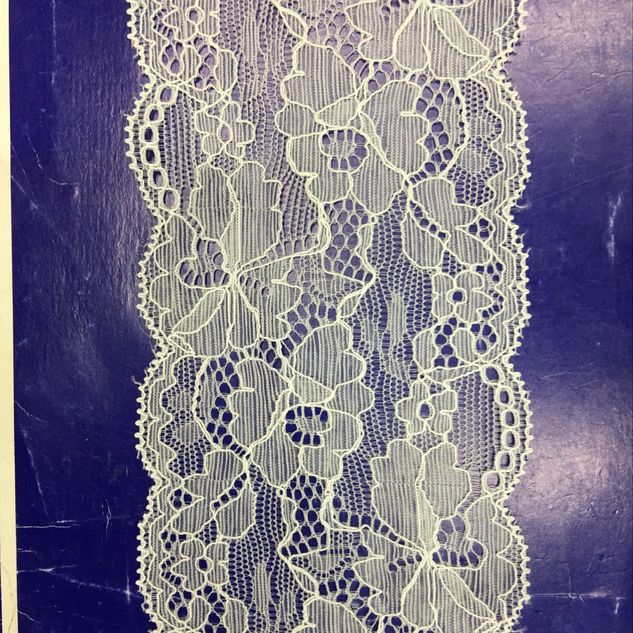 Stretch lace trim is available in stock