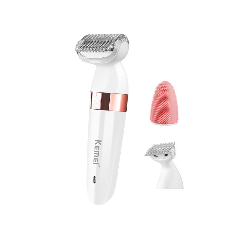 KEMEI KM-3204 Hair shaver, facial cleanser, Skin extirpation, facial massage, 3 in 1 Application Scenario