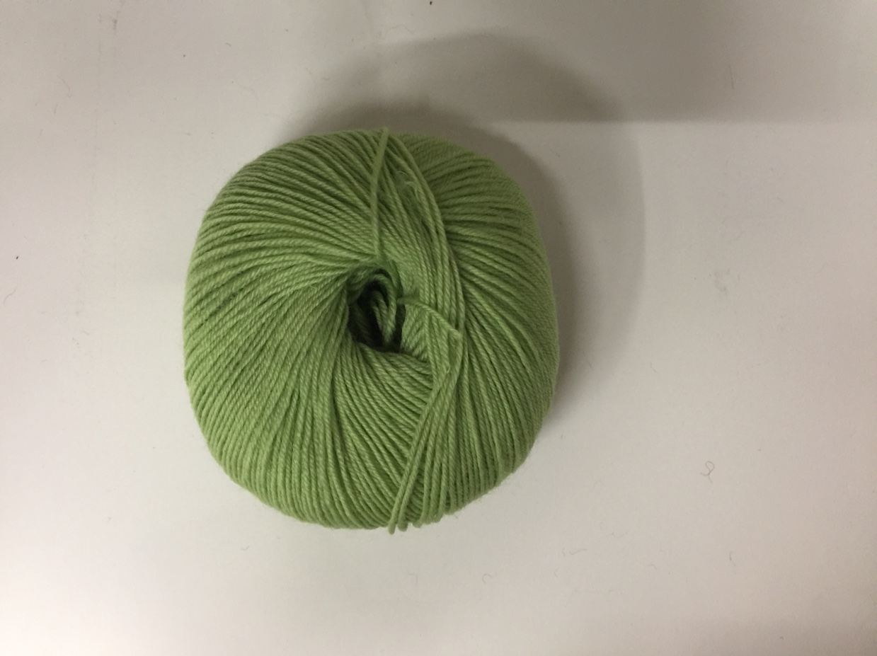 Green wool thread