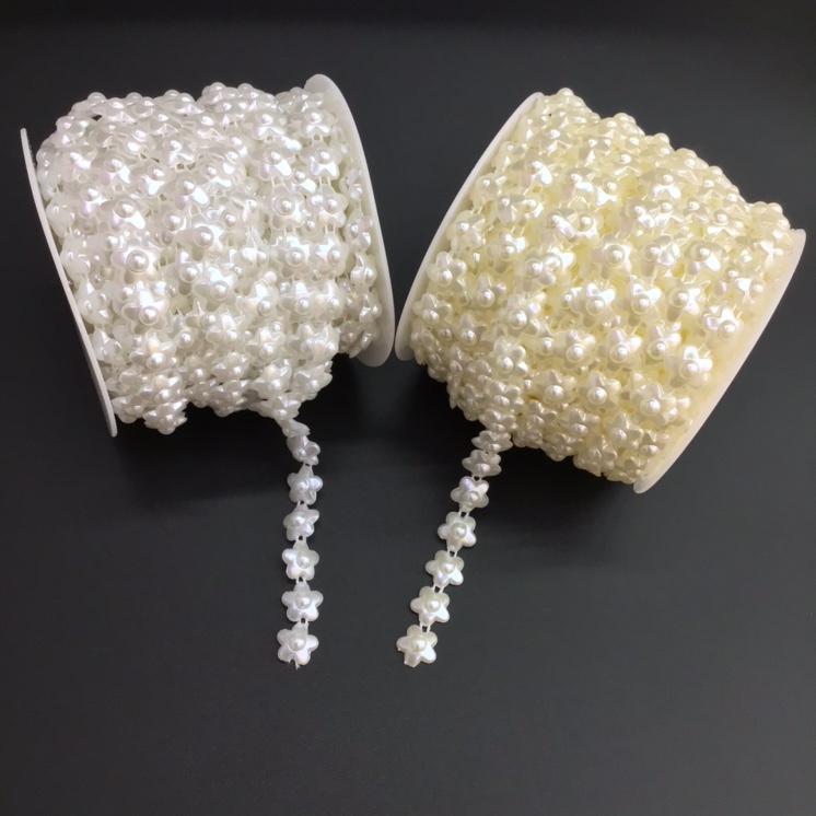 13mmABS five-pointed star bead handcrafted DIY headwear, wedding dress, skirt, clothing accessories, handicrafts and accessories wholesale