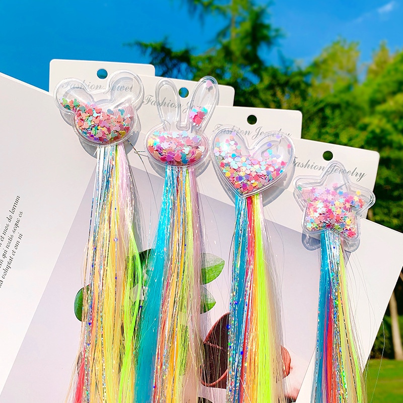 Children's wig clips are cute and adorable with braids details Picture