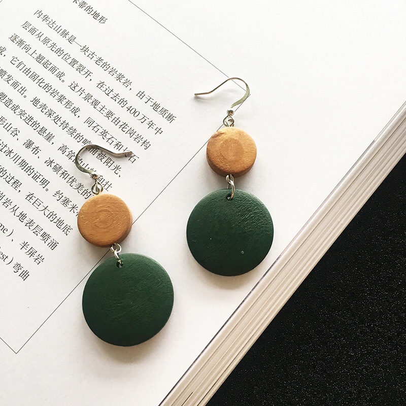 Wood chips earrings thumbnail