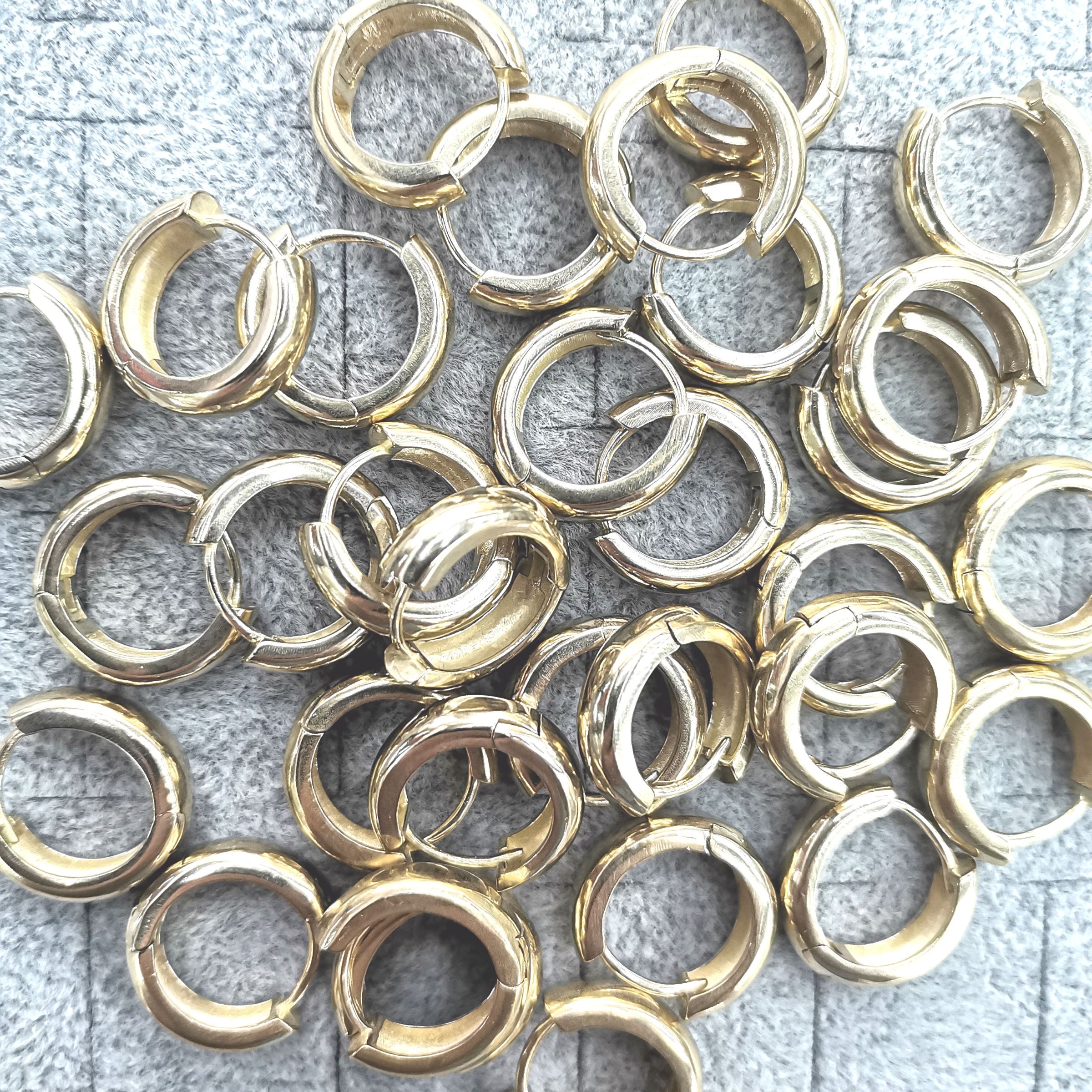 18mm cast brass stud earrings details Picture