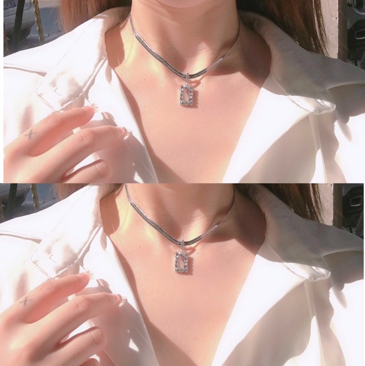 项链女韩版简约个性小众锁骨链潮网红ins吊坠轻奢饰品