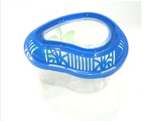 大中小号塑料金鱼缸透明手提宠物饲养盒乌龟缸运输盒鱼龟仓鼠笼子