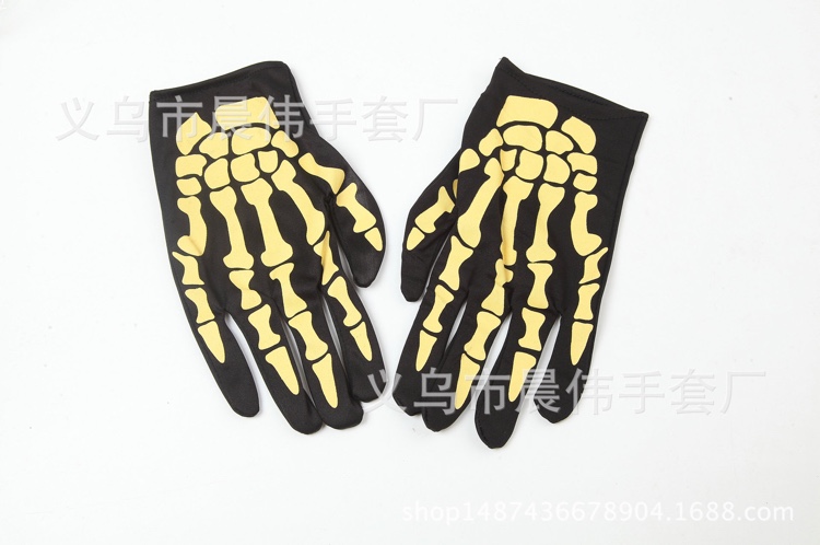 2020 European and American punk skeleton claw knuckle Knuckle Knuckle Bone joint men and women Halloween carnival gear show ghost gloves thumbnail