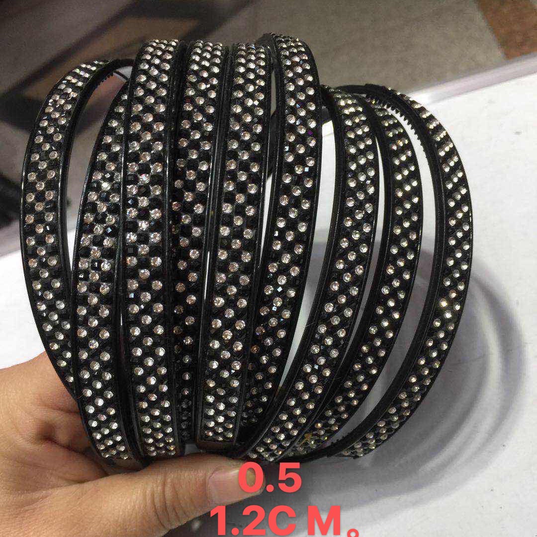 Good to accessories 3569 booth network red burst classic style press bangs Korean version of senior all-tie bundle hair band network red face pressure hair band non-slip hair clip temperament drill headwear thumbnail