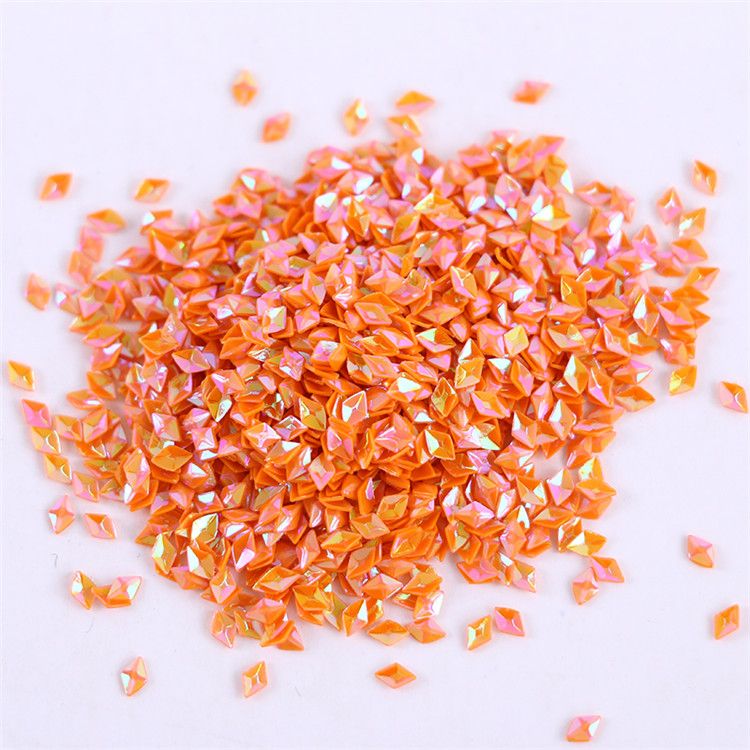 3D Opalescent Glitter Quadrangle Hexagonal Glitter Laser Stripe Glitter Egg Diamond 3D Glitter Glitter Scatter Specification drawing