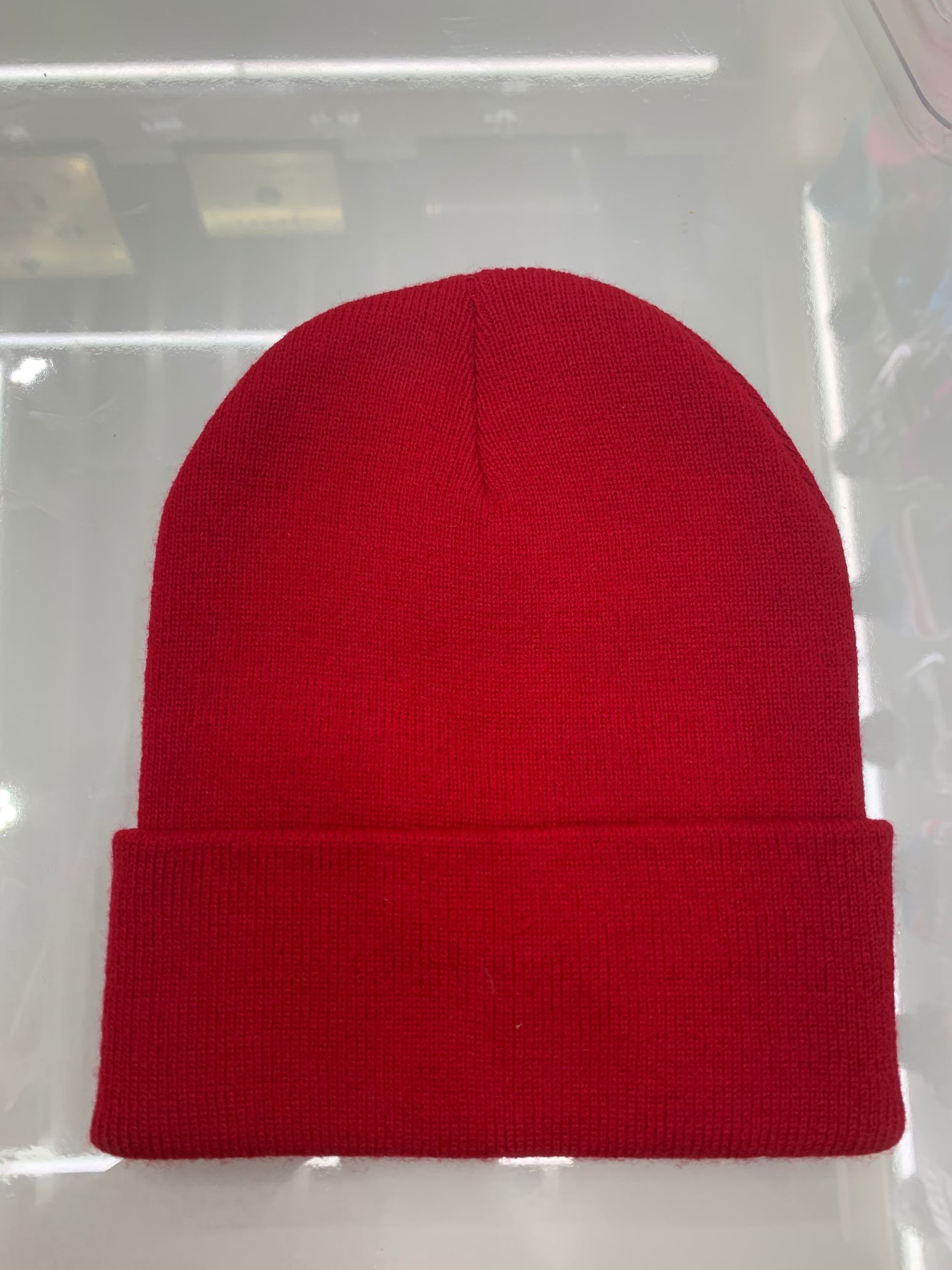 Solid-color basic crimped double layer warm knit hat For women autumn/winter ear protector head simple wool cold hat thumbnail