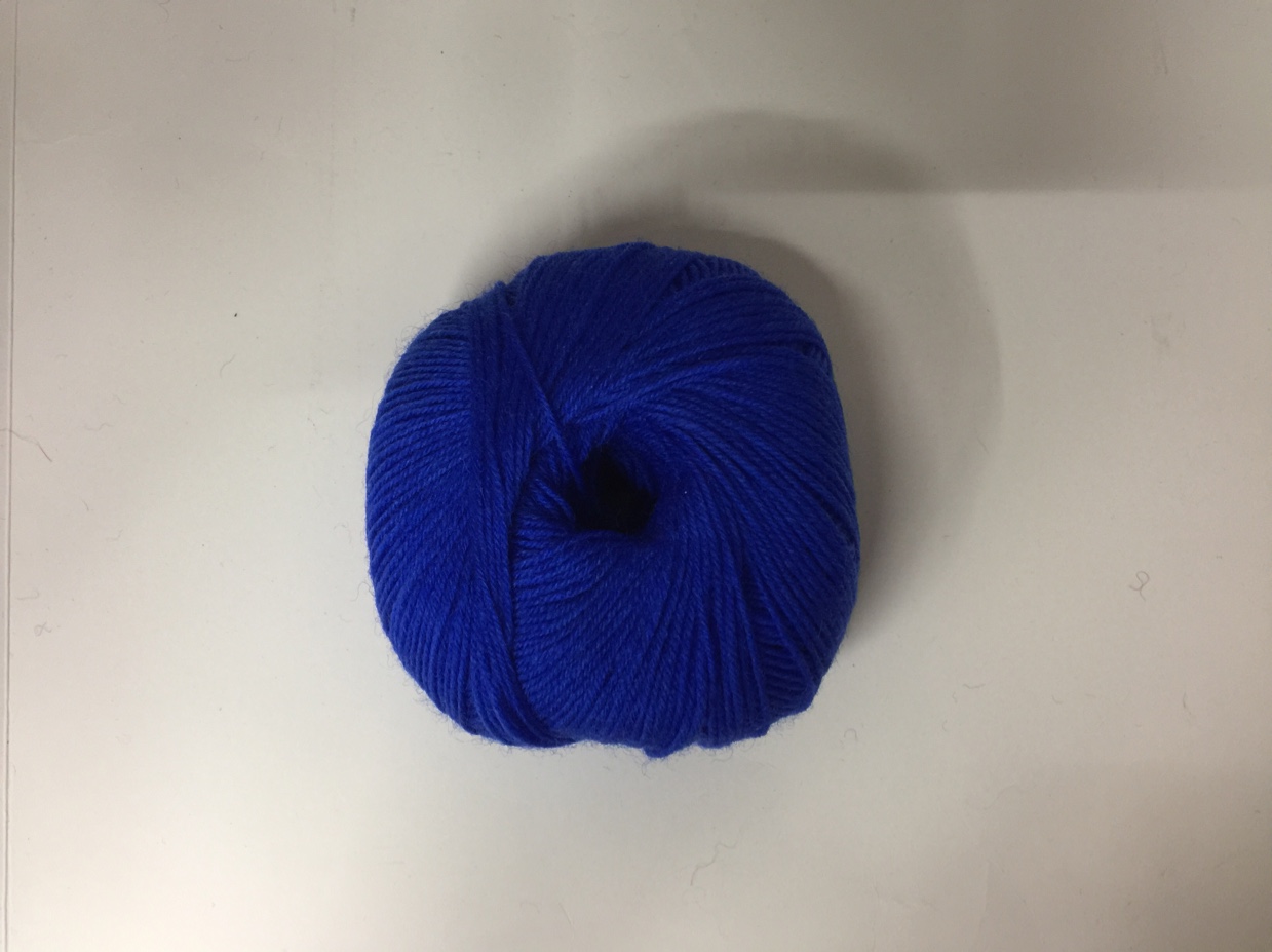 Royal blue wool yarn