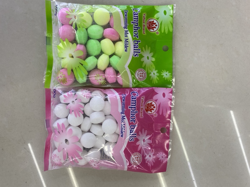 100克纯樟脑丸/彩色/白色，一箱200包产品图