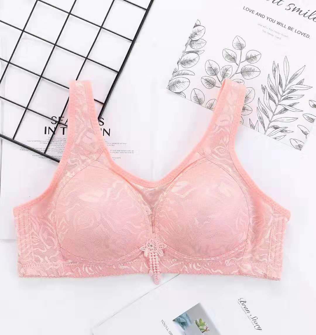 Plus-Size Jacquard Top Top Adjustable Readout Thin Cotton Cup Baby Cotton Bra Without Underwire Application Scenario