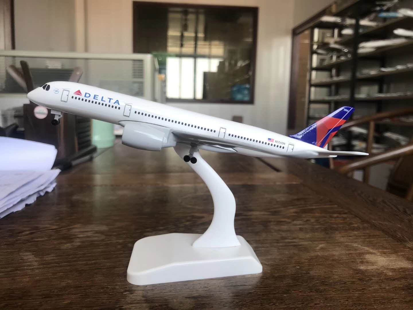 飞机模型（A350美国达美航空20CM）合金飞机模型  金属飞机模型