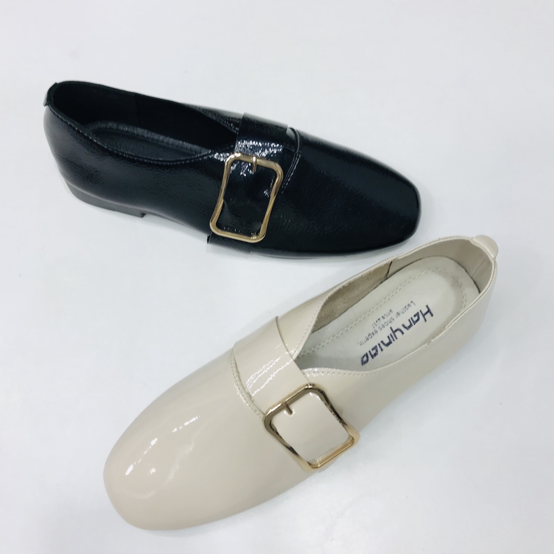 Victory Shoes Women's patent leather British Comfortable soft floor single shoes Specification image