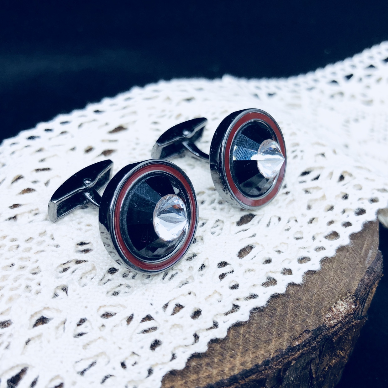 Glass cufflink accessories details Picture